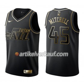NBA Utah Jazz Trikot Donovan Mitchell 45 Nike Schwarz Golden Edition Swingman - Herren